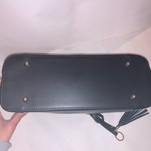 Black leather purse